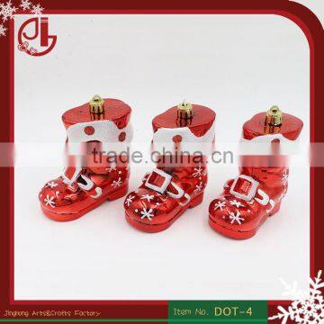 Shoes Shape Plastic Hanging Decoration For Christmas Tree Decoration