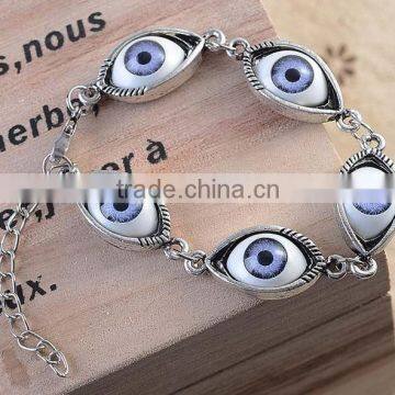 Fashion Vintage Eye Women's Alloy Charm Bracelet Personality Weave Bracelet photo-3