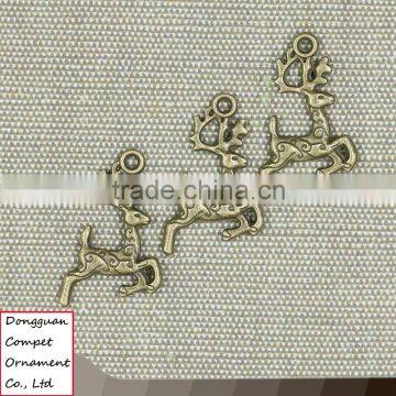 DIY Manual Zinc Alloy Accessories Running Sika Deer Pendant photo-3