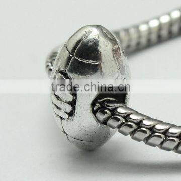 Lead Free Nickle Free Zinc Alloy Pdora Eyes Shape Jewelry Hole Beads for Bracelets and Necklaces