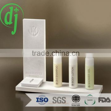 mini empty shampoo bottles /modern 35ml hotel shampoo bottle flip top cap hotel amenities