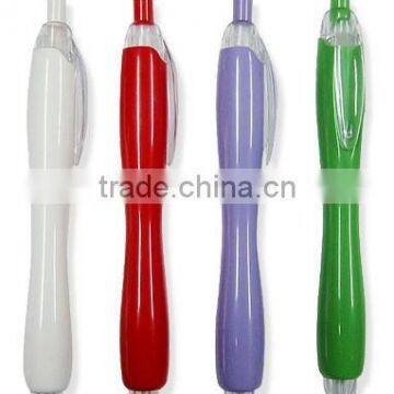 Short plastic curve ballpoint pen