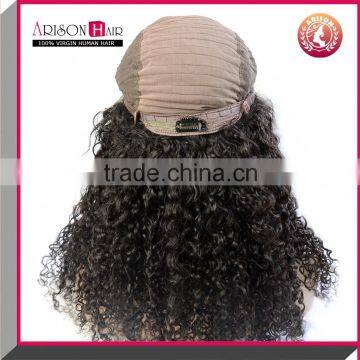 Wholesale Brazilian 100% Human Hair Curly Lace Front Wig for Black Women