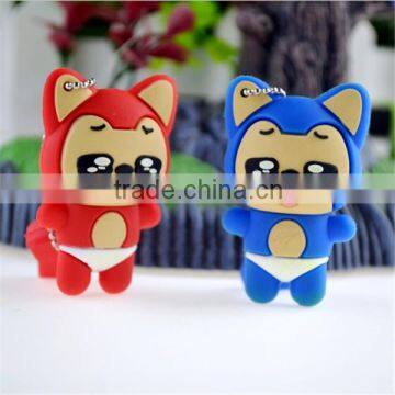 custom usb key chains with logo flash disk cartoon character style usb flash drive                        
                                                Quality Choice