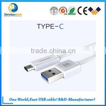 Popular Newest product REMAX White USB3.0 Type-c cable data cable Type-c