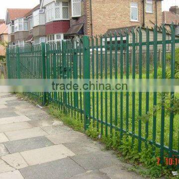 Commercial D section plastic palisade fencing