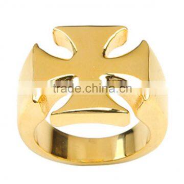 gold plating stainless steel casting rings jewelry