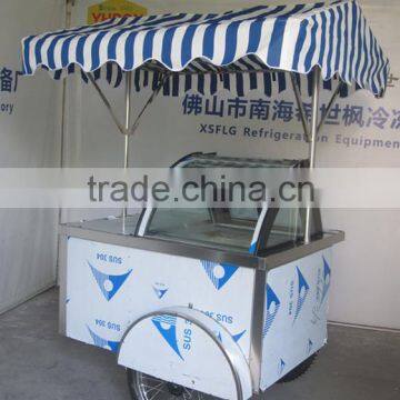 Energy Saving Ice Cream Cart With Wheels