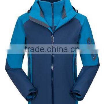 3 in 1 Winter Outdoor Wear Waterproof Jacket For Men