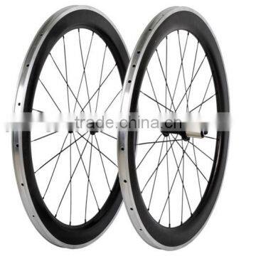 SAC60 synergy bike carbon wheel with alloy brake surface 700c alloy carbon wheel 60mm clincher road bicycle wheel