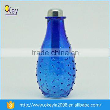 2016 High Quality home decor dark blue led perfume bottle lights with cap