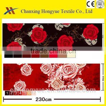 new design 100% polyester printed micro peach fabric for bed sheet fabric