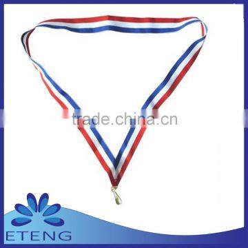 custom polyester neck ribbons with blank logo for sports