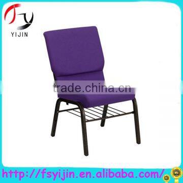 Fashionable durable steel tube material church chair