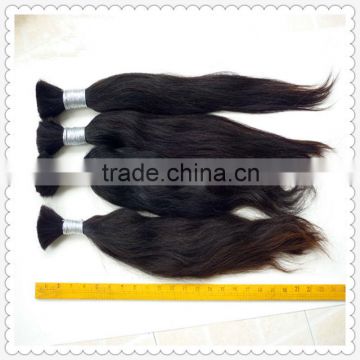 double drawn natural colour 100% brazilian virgin hair bulk