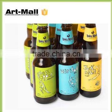 made in china Empty Beer Glass Bottle With Alcohol Decal