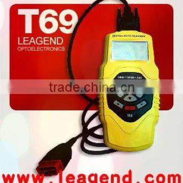 OBDII Auto Scanner Diagnostic Scan Tool T69 (with 5 Languages,Yellow,Original Factory)