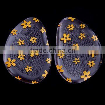 2015 hot sale massaging soft high heel gel forefoot pad insole ks 030