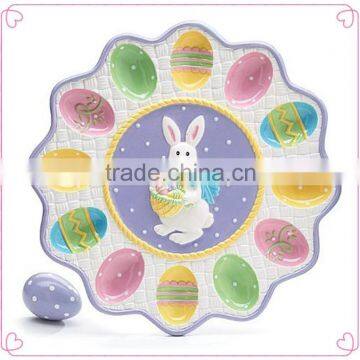 Ceramic Easter Holder Egg Plate