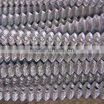 Use in durable and flexible construction of chain link fence