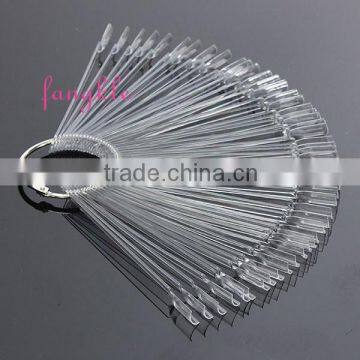Hotselling 50 tips nail fan with metal ring