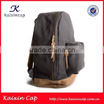 high quality canvas school backpack/wholesale backpack/canvas backpack for school
