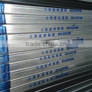 CS TypeB Hollow section structural rectangular galvanized square steel pipe/tube