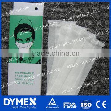 Food Industry Disposable Face Mask / Disposable Paper Mask