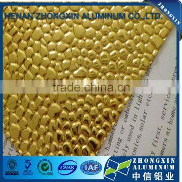 Mirror Finish Harmmered Aluminum Embossed Sheet for Lighting photo-4