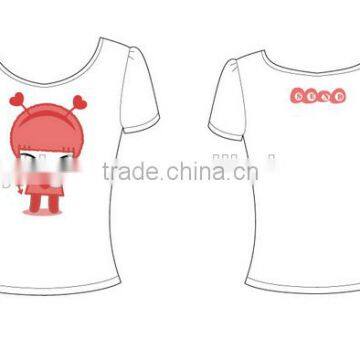 China OEM Plain Cotton T-shirts Women photo-5
