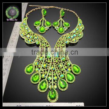 2016 New Arrival Handmade Crystal Jewelry Set Which for Wedding Jewelry Set Match Clothes KHK859 photo-2