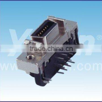 China supplier UL certificate right angle / snappable HP CN SCSI connector