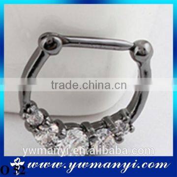 White rhinestone nose ring bling nose ring attractive nose ring O 52