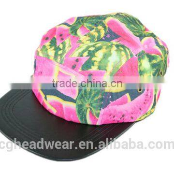 hot sale direct factory unisex fashion 5 panel hat/ snapback hat/ 5 panel hat sewing pattern