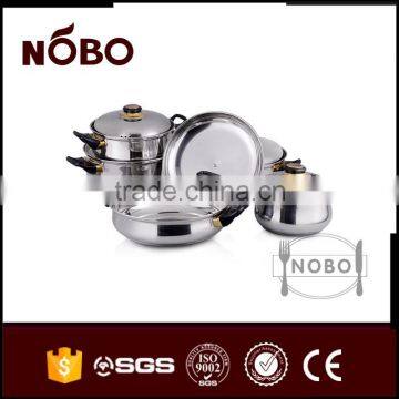 Good Quality Induction Bottm 12pcs Stainless Steel Cookware Set photo-6