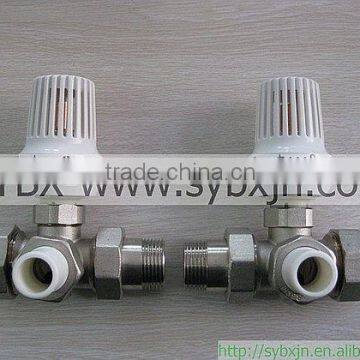 china supplier 1" brass three way thermostatic radiator valve (DN25)