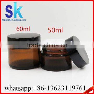 50ml clear glass jar for cosmetic
