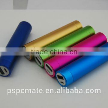 2014 hot-selling Aluminum Alloy Tube Cylindrical Mobile Power blue pkcket power bank