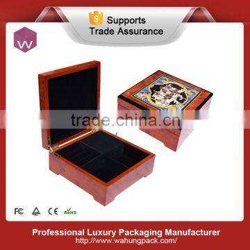 New design jewelry antique wooden music boxes