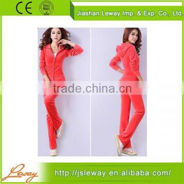 Factory Cheap women velour tracksuits wholesale