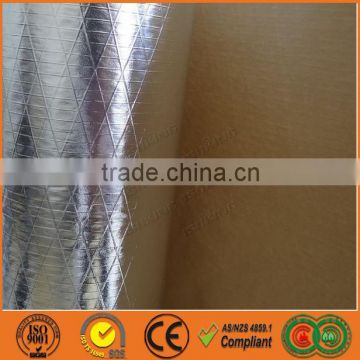 Metalized aluminum foil insulation facing for glass wool and rock wool