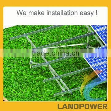 Solar ground mounting systems with ground screw