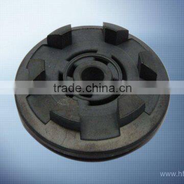 Sinter foot valve for shock absorbers