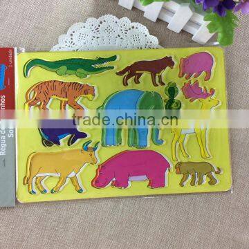 Plastic Animal Alphabet Stencil Ruler template