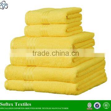 2015 China Supplier 100% Cotton 6 Pieces Bath Hotel Towel Sets photo-5