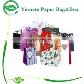 2015 high quality customized design CMYK colorful printed foldable recycle shopping bag paper