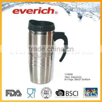 Best quality stainless steel coffee mug with lid