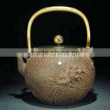 100% Handmade Cast Iron Teapot Hand-made Old Iron Teapot Chinese Traditional Teapot photo-5