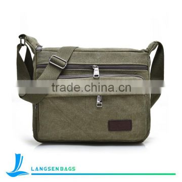 wholesale classical canvas men shoulder bag messenger bags