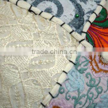 Indian Sari Throw Patchwork Pillowcase Patchwork Hnadmade Cushion Cover photo-3